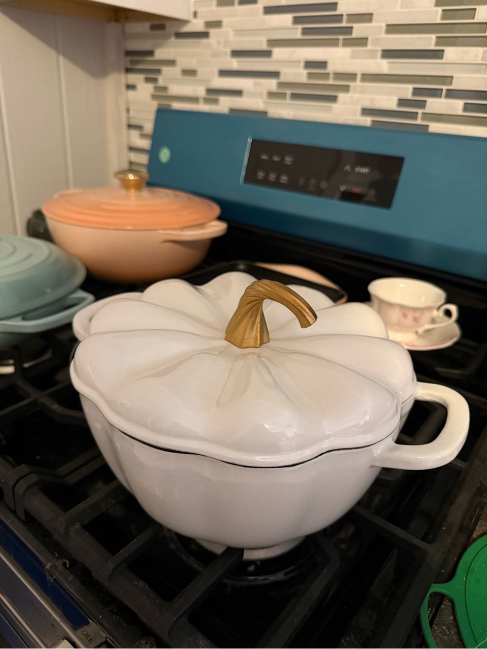 NWT Pioneer Woman Enameled Cast Iron Pumpkin - Picture 7 of 7